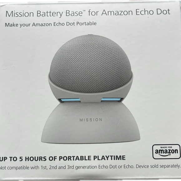 Amazon Other - 🚀 Mission Gray Battery BASE ONLY for Amazon Echo Dot